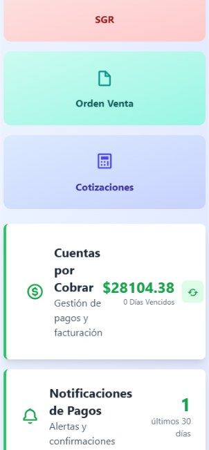 La app en iPhone: cuentas por cobrar y notificaciones de pago